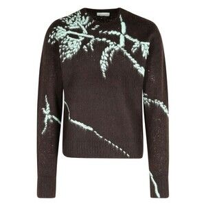 Dries Van Noten Alpaca-Blend Sweater With Botanical Embroidery - NWT